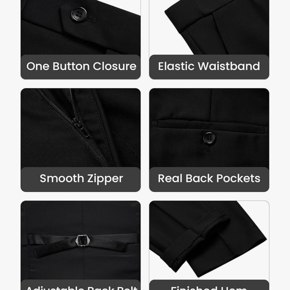 Classic Black Men's Suit Set size M - Picture 7 of 7